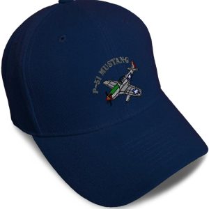 P-51 Mustang Embroidered Acrylic Baseball Cap