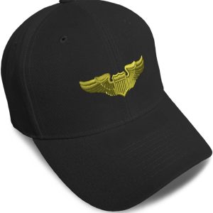 Pilot Gold Embroidered Acrylic Baseball Cap