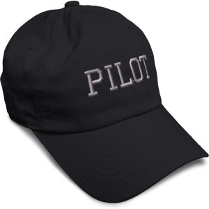 Pilot Embroidered Cotton Baseball Cap