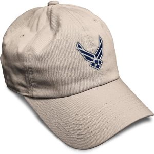 Air Force Emblem Embroidered Cotton Dad Hat