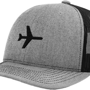 Airplane Mode Embroidered Mesh Back Cap