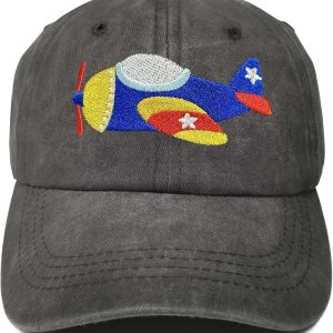 Aircraft Embroidered Cotton Baseball Cap for Kids